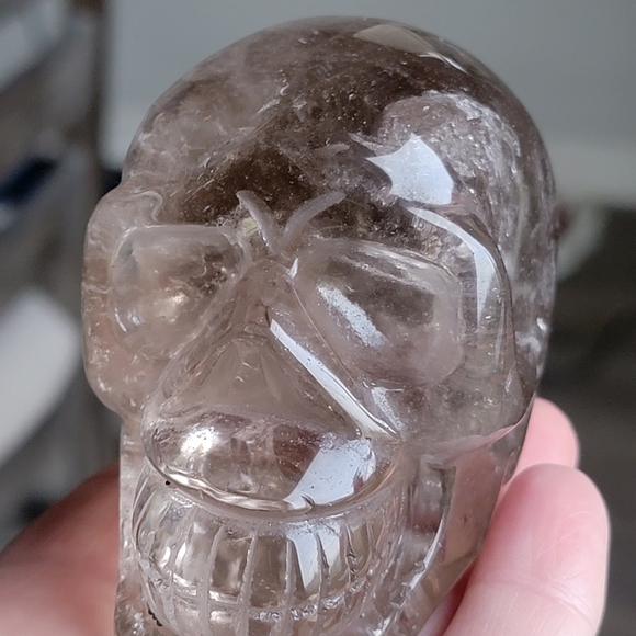 Smokey Crystal Quartz Skull - Picture 5 of 5